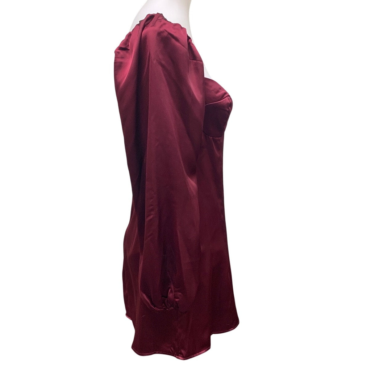 NWT New B Darlin Juniors Size 5/6 Wine Holiday Party Prom Long Sleeve Dress
