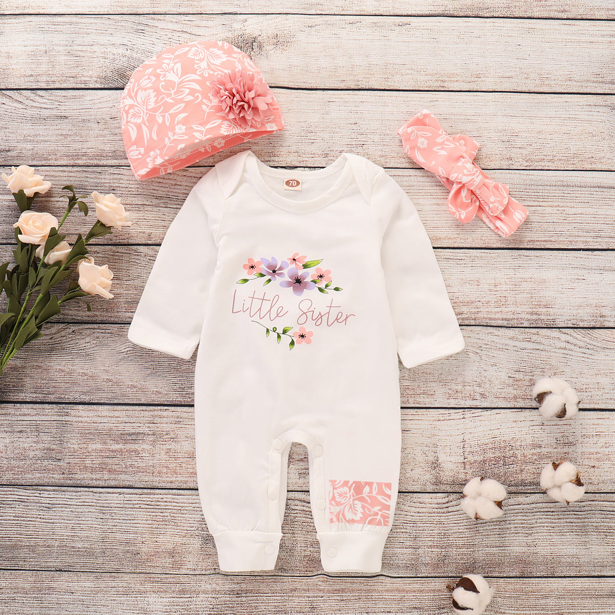 Printed long sleeve Jumpsuit