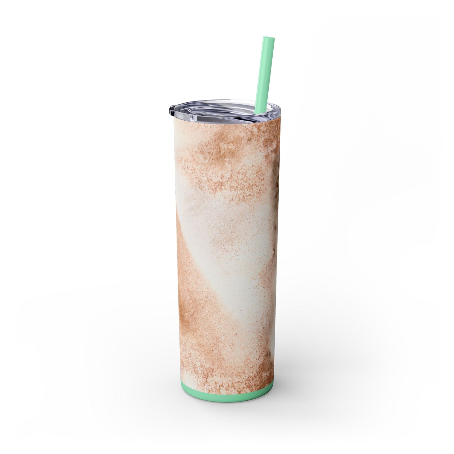 Stylish Marble Skinny Tumbler with Straw, Perfect for Gifts, Home Office, Summer, Mom's Day, Outdoor Adventures, Travel Mug
