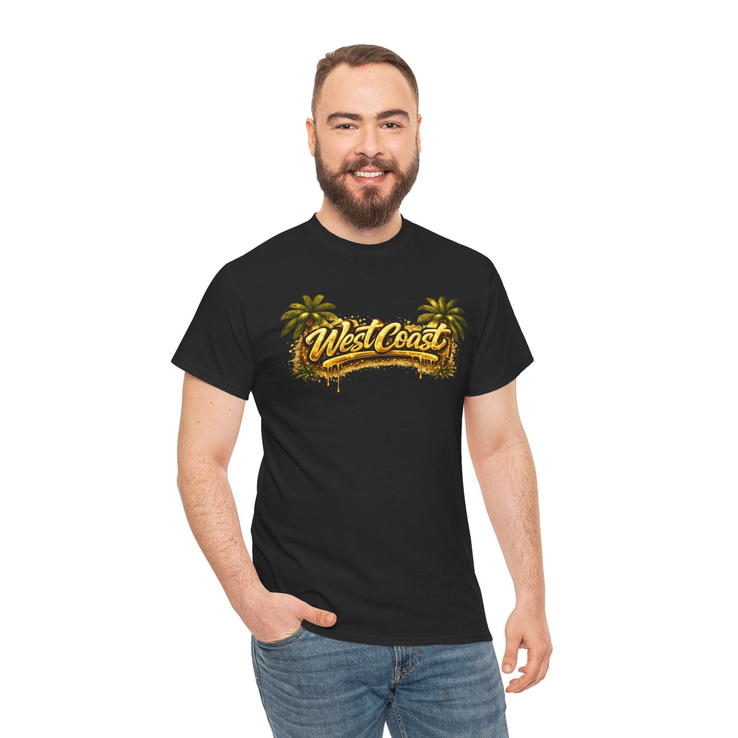 West Coast Palm Tree T-Shirt — Retro Surf Vibe Tee