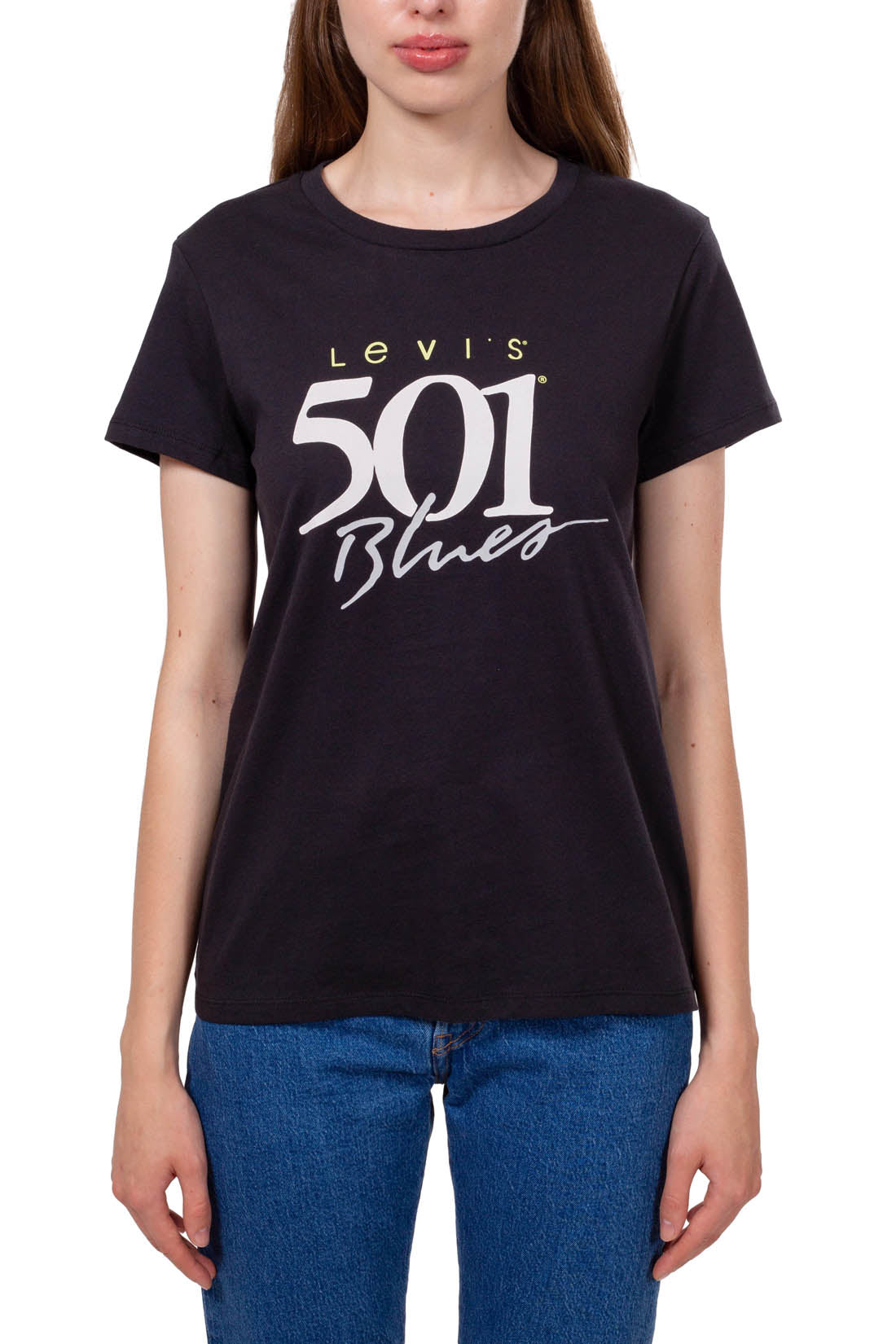 LEVI'S - Women's regular T-shirt with Levi's 501 logo  - Size-1