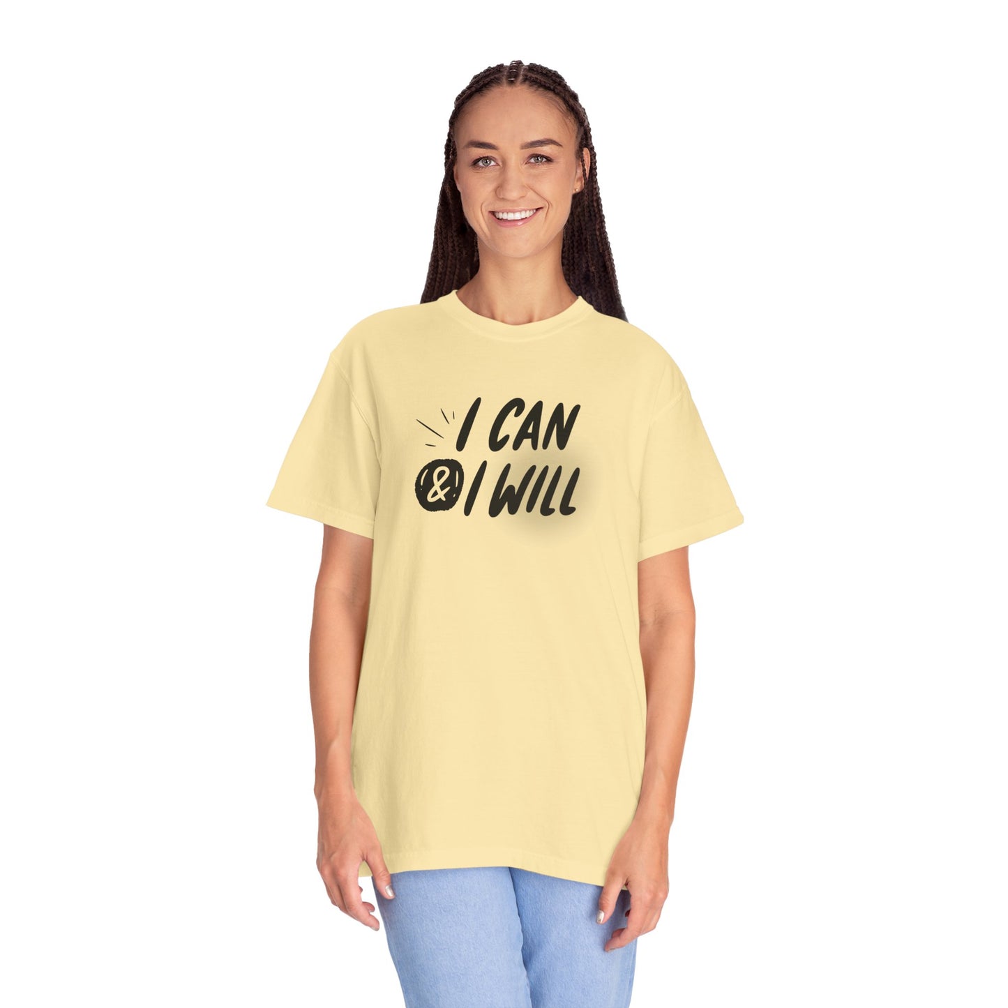 Motivational T-Shirt - Unisex Garment-Dyed Tee, Inspiring Quote, Gift for Friends, Workout Gear, Positive Affirmation Apparel