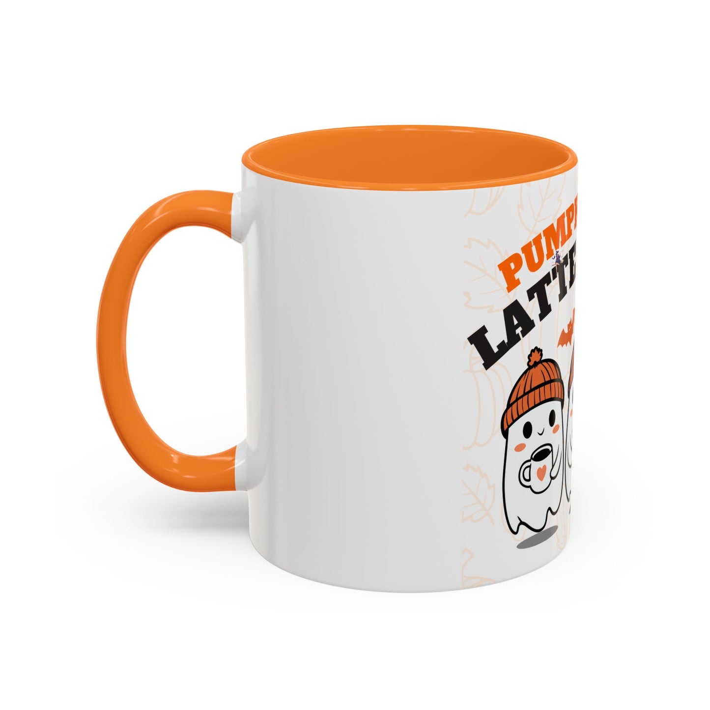 Colorful Pumpkin Spice Ghost Mugs | Cute Fall Coffee Cups, Halloween Gift, Seasonal Drinkware, Cozy Vibe, Latte Lovers
