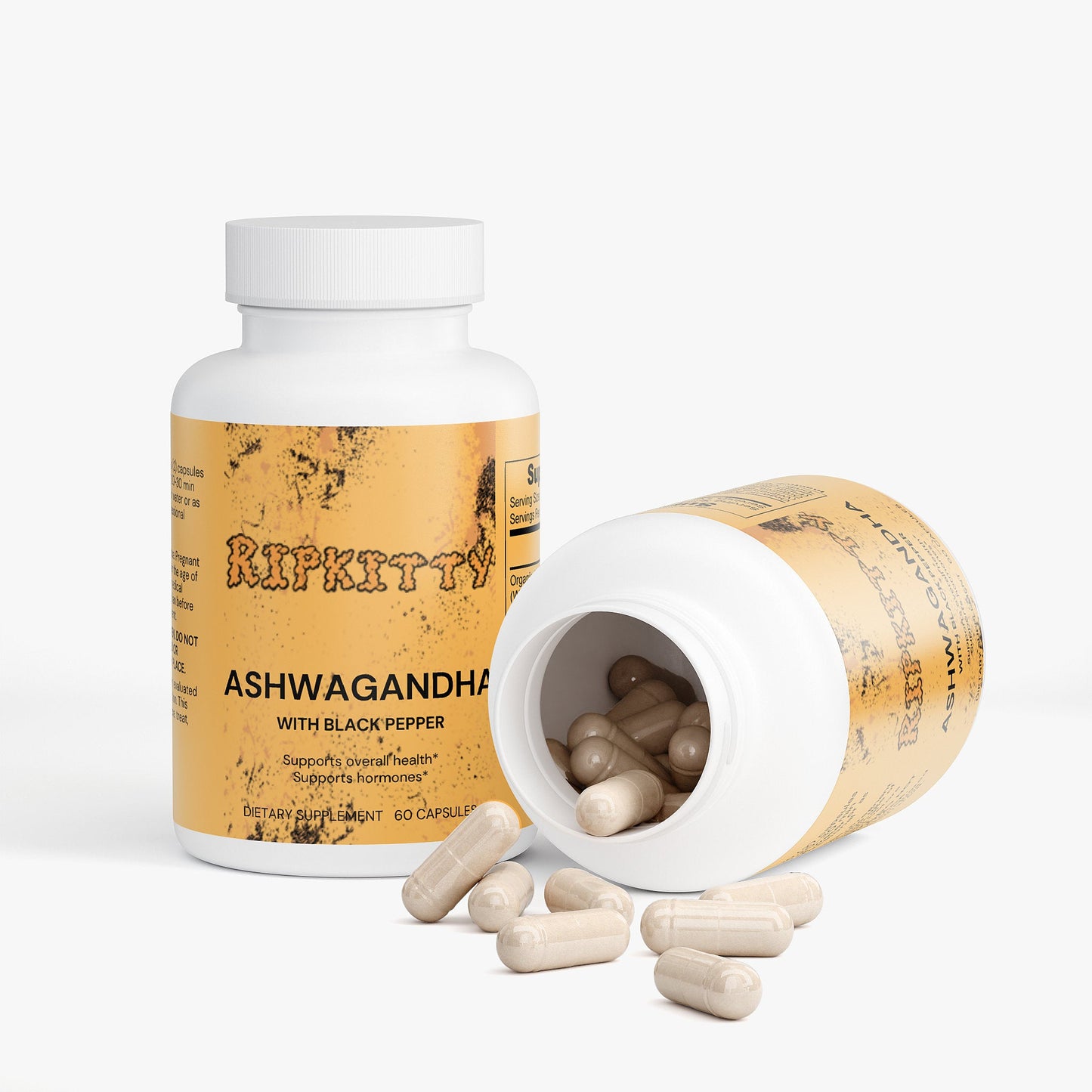 Ripkitty Ashwagandha with Black Pepper 60 Capsules-3