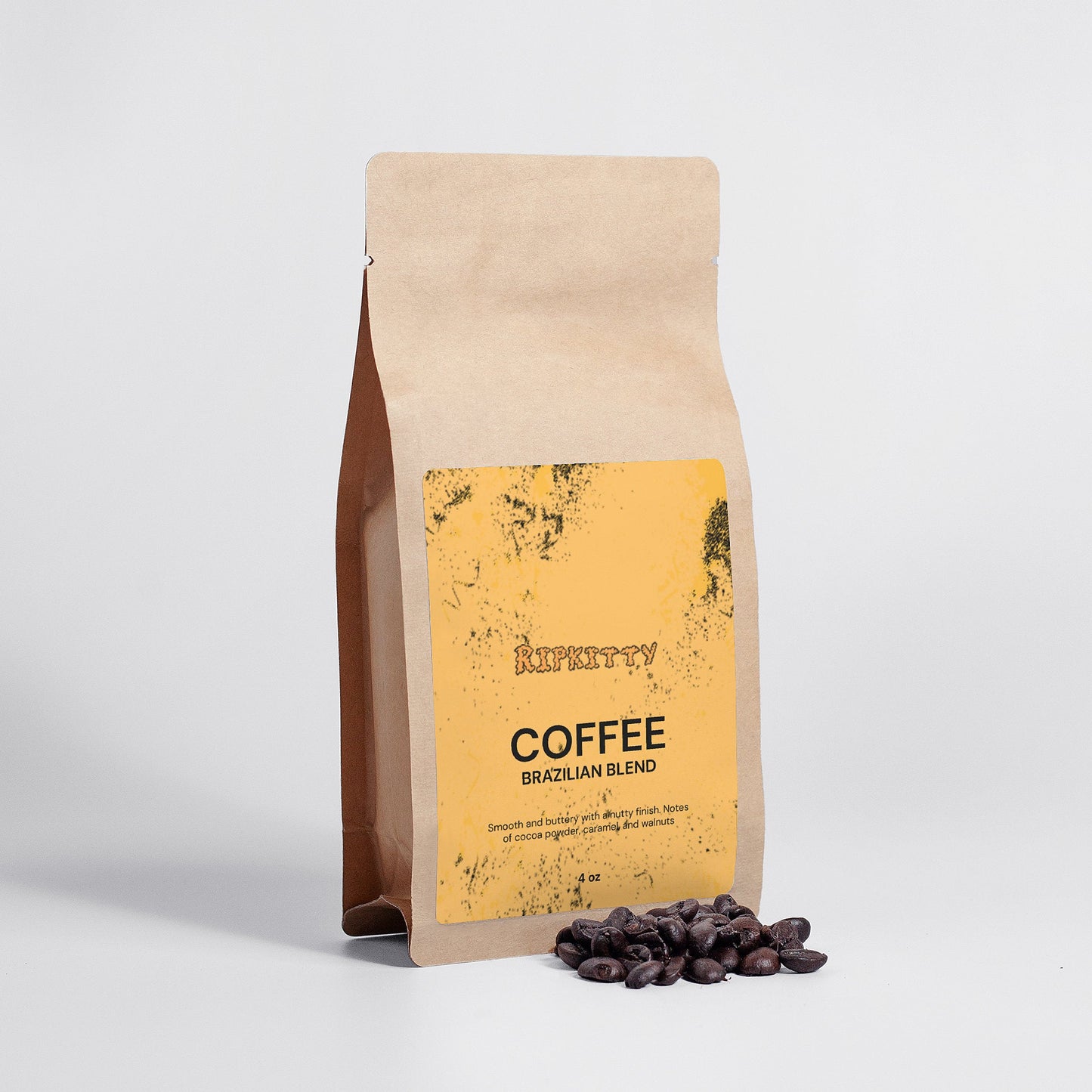 Ripkitty Brazilian Coffee Blend - Single-Origin Whole Bean (4 oz)-4