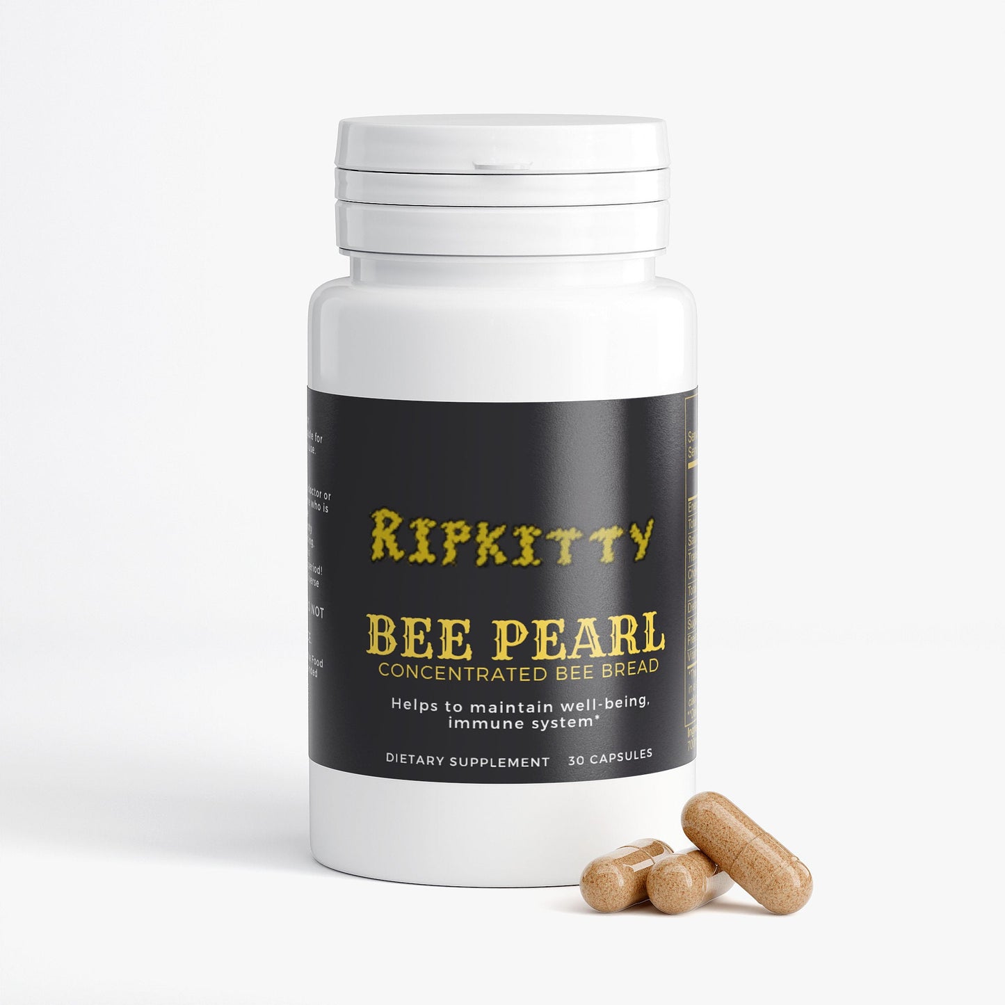 Ripkitty Bee Pearl  Concentrated Bee Bread - 30 Capsules-2
