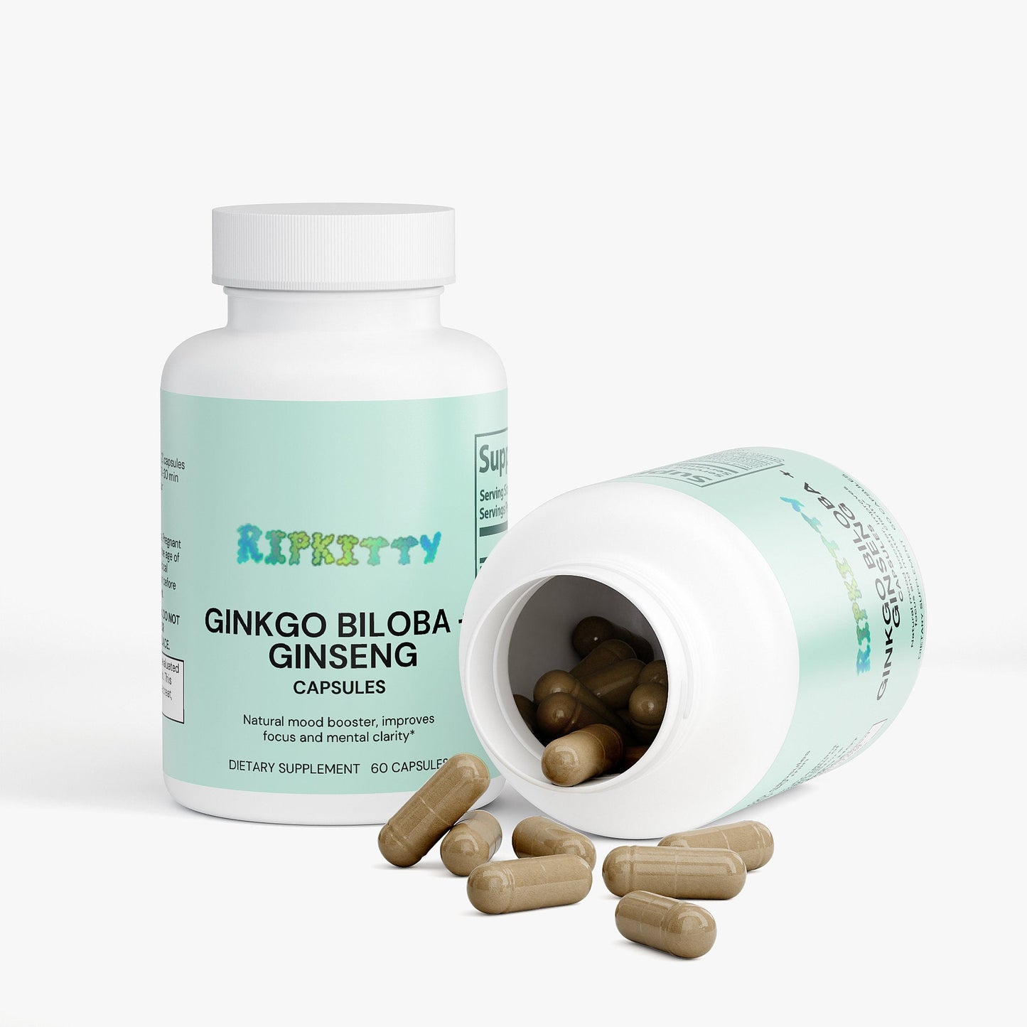 Ripkitty Ginkgo Biloba + Ginseng 60 Capsules-3
