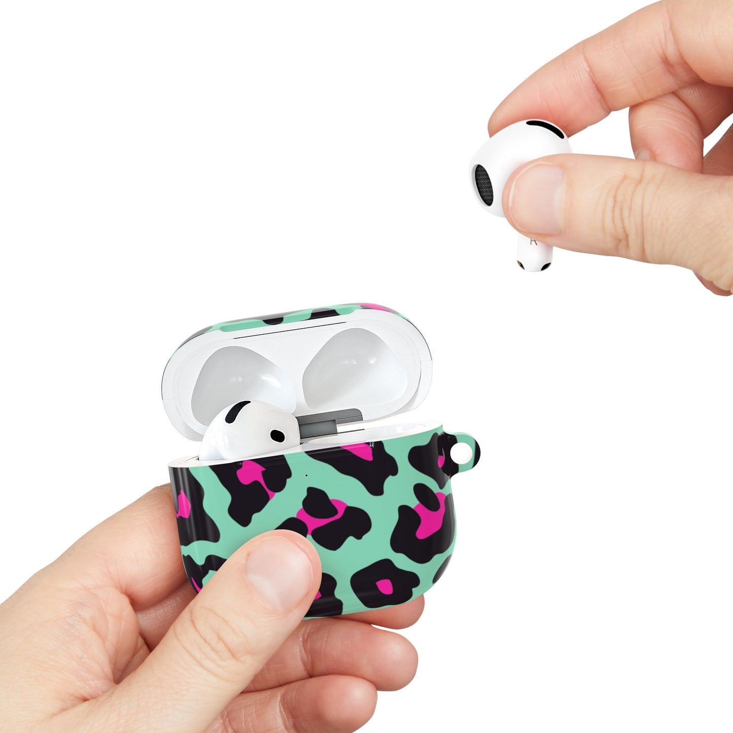 Trendy Leopard Print AirPod Cases | Cute Wireless Earbud Protectors, Stylish Gadget Accessories, Gift for Tech Lovers, Fun Animal Print