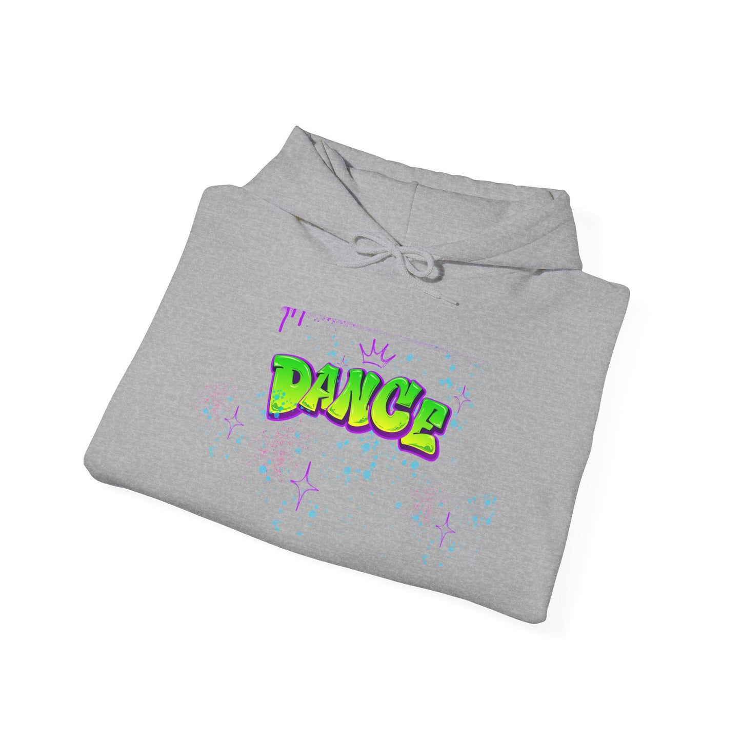 Colorful Dance Hoodie for Creative Spirits, Cozy Unisex Hooded Sweatshirt, Perfect for Parties, Dance Classes, Gifts