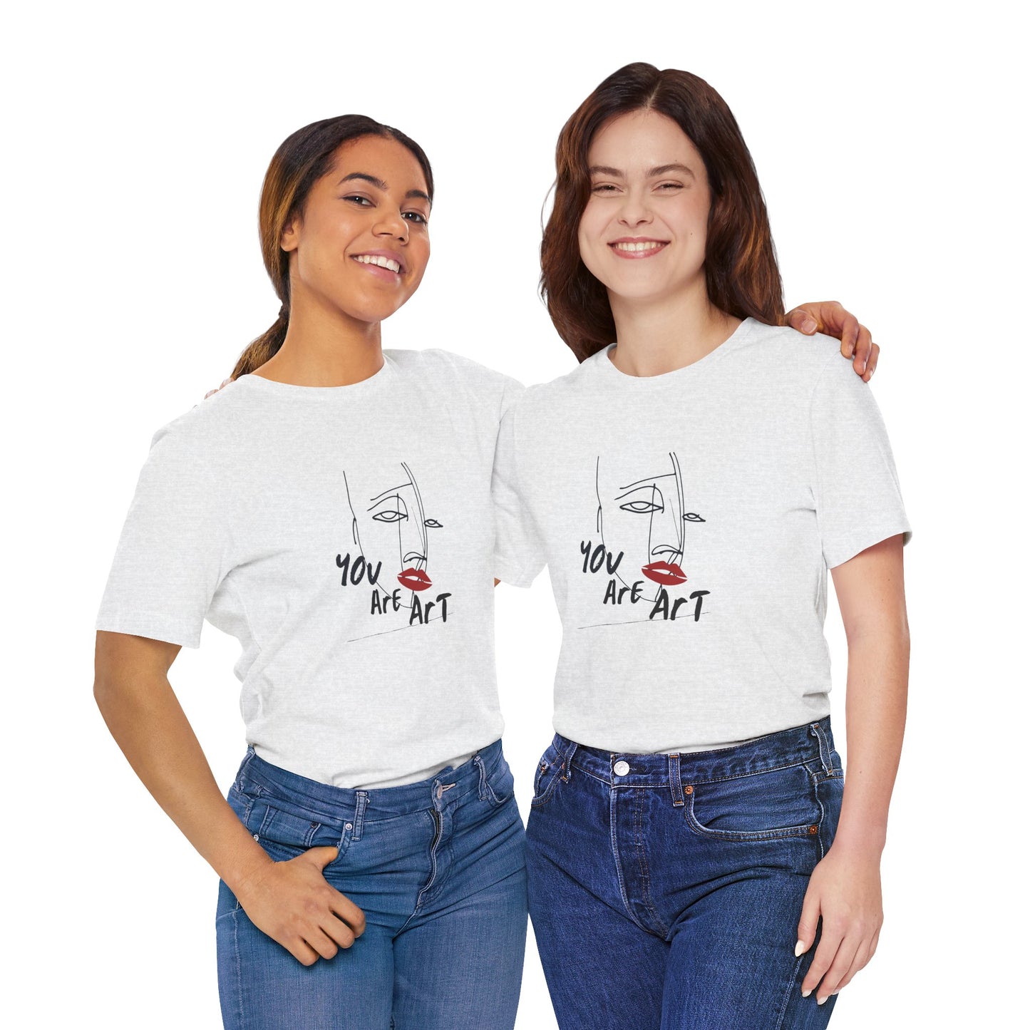 Artistic Expression Unisex Tee - You Are Art, Creative Gift, Casual Wear, Modern Design, Art Lover's Shirt