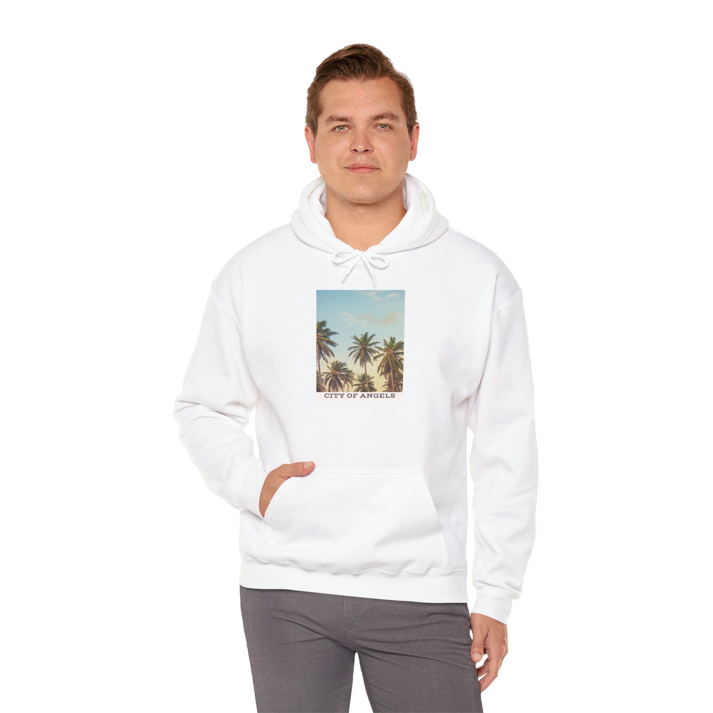 California Palm Trees Hoodie, Unisex Sweatshirt, Coastal Style Apparel, Summer Vibes Gift, Vacation Wardrobe Essential