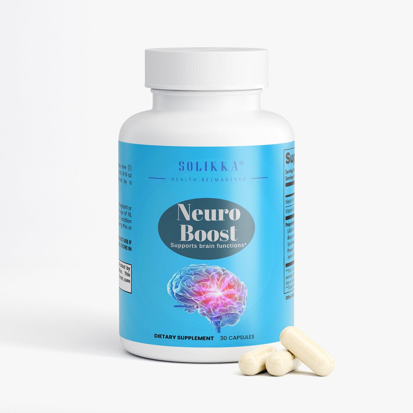 Cognitive Support Nootropic For Focus And Mental Clarity With Niacin B6 GABA L Tyrosine Bacopa Monnieri And Huperzine A-2