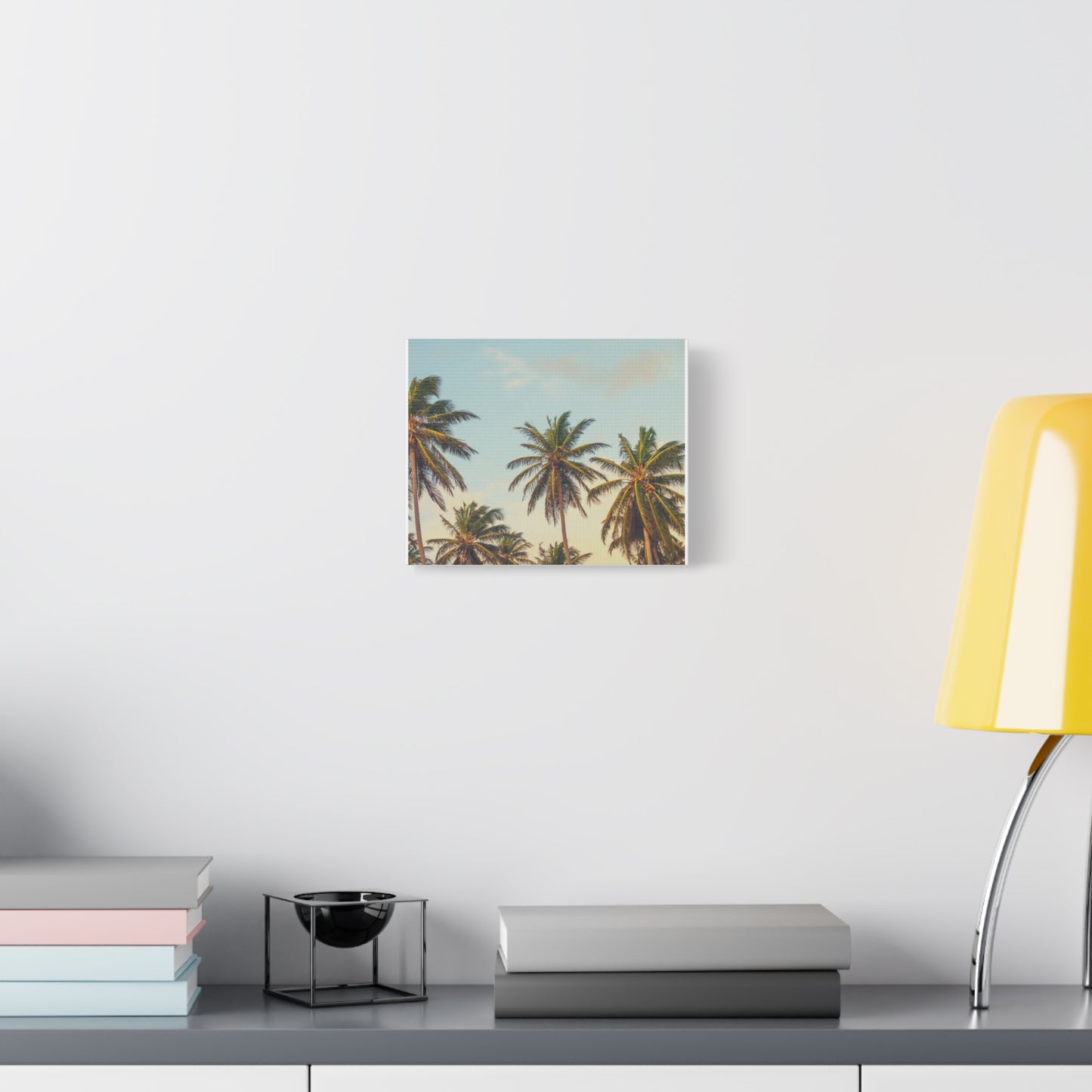 Tropical Palm Tree Canvas Print, City of Angeles Tropical Wall Art, Los Angeles Beach Decor, California Nature Photography, Home Decoration, Gift for Beach Lovers