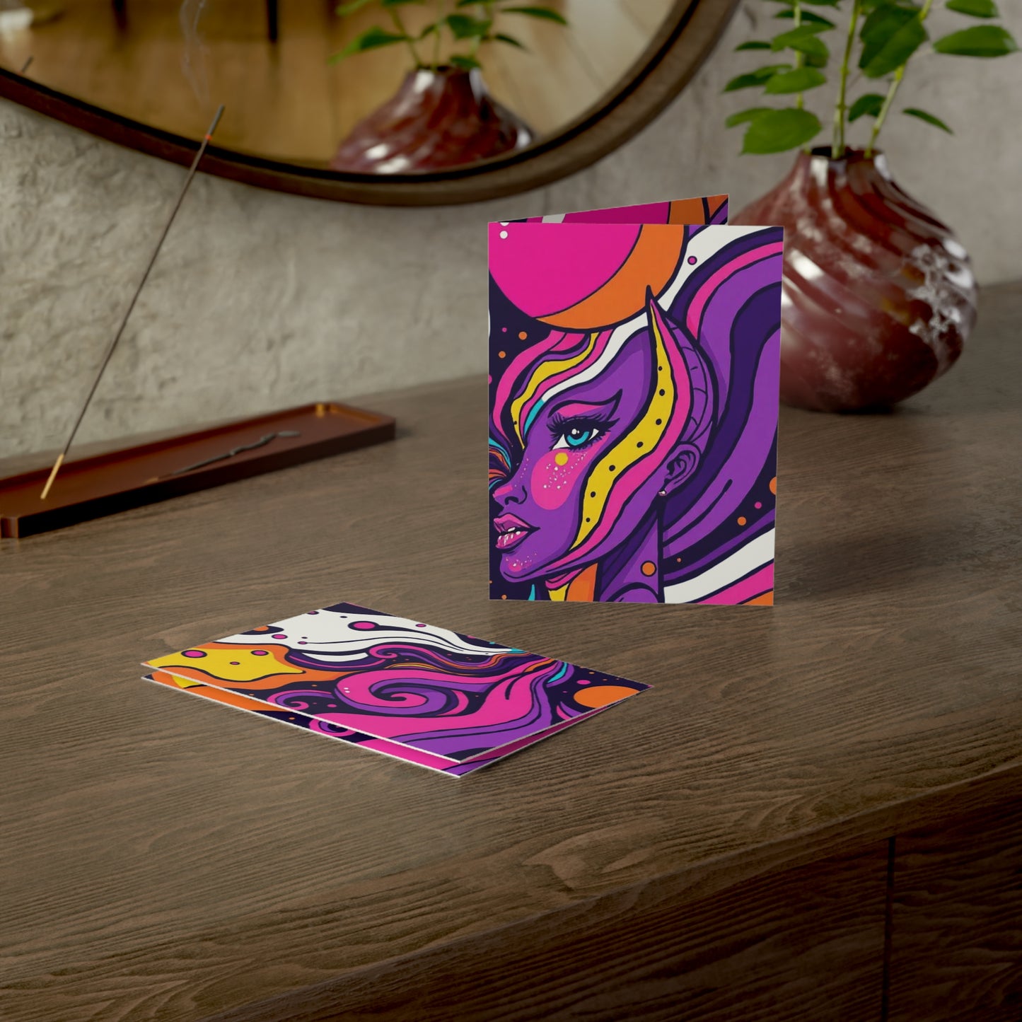 Vibrant Art Greeting Cards - Colorful Abstract Designs for Any Occasion, Art Cards, Fun Stationery, Unique Gift, Invite, Note Cards