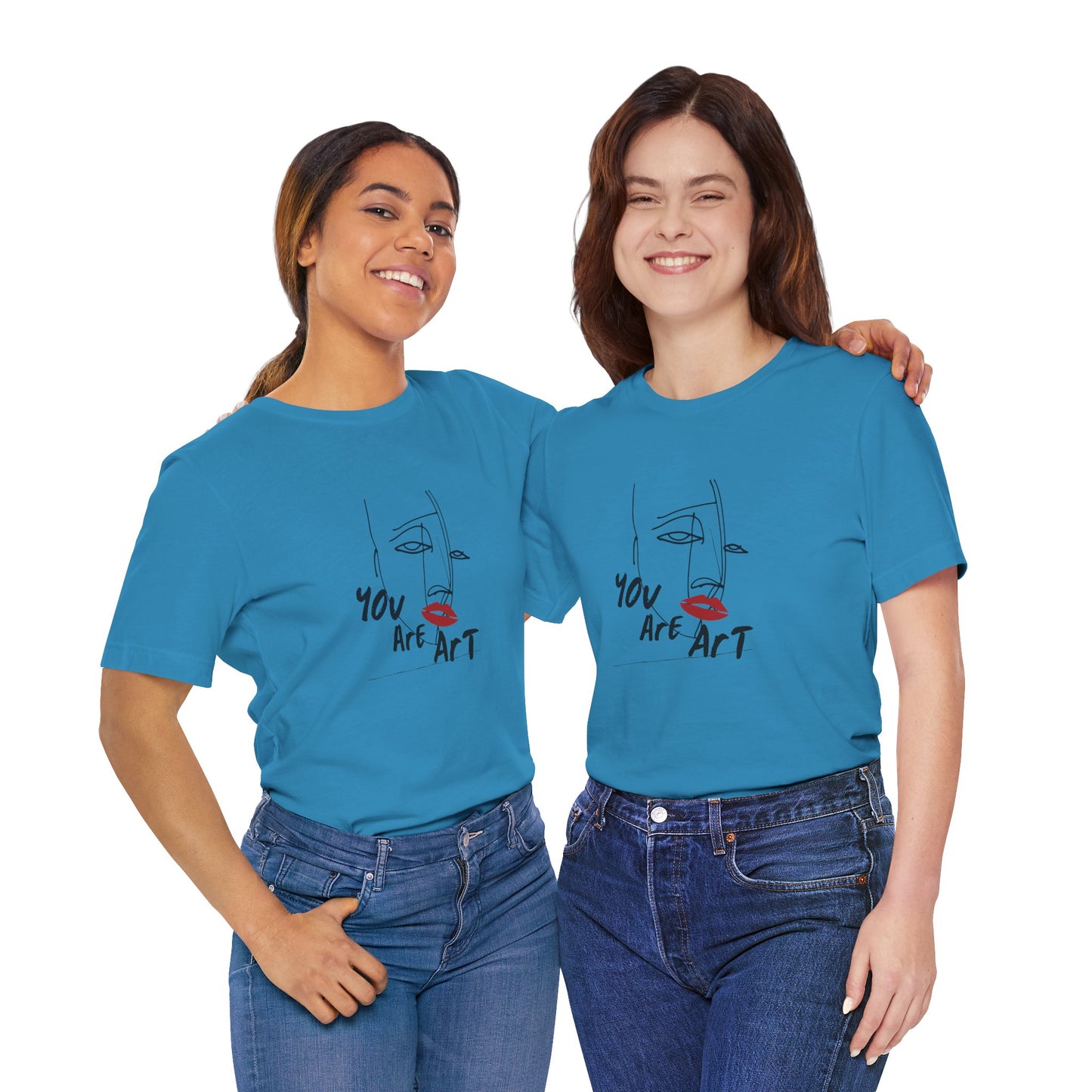Artistic Expression Unisex Tee - You Are Art, Creative Gift, Casual Wear, Modern Design, Art Lover's Shirt