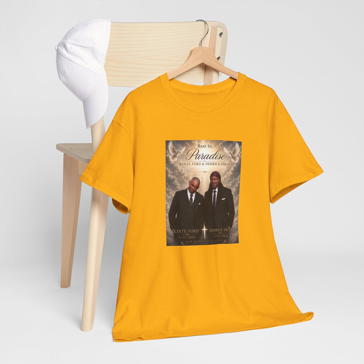 Memorial Tribute Tee — "Rest in Paradise" Funeral Remembrance Shirt