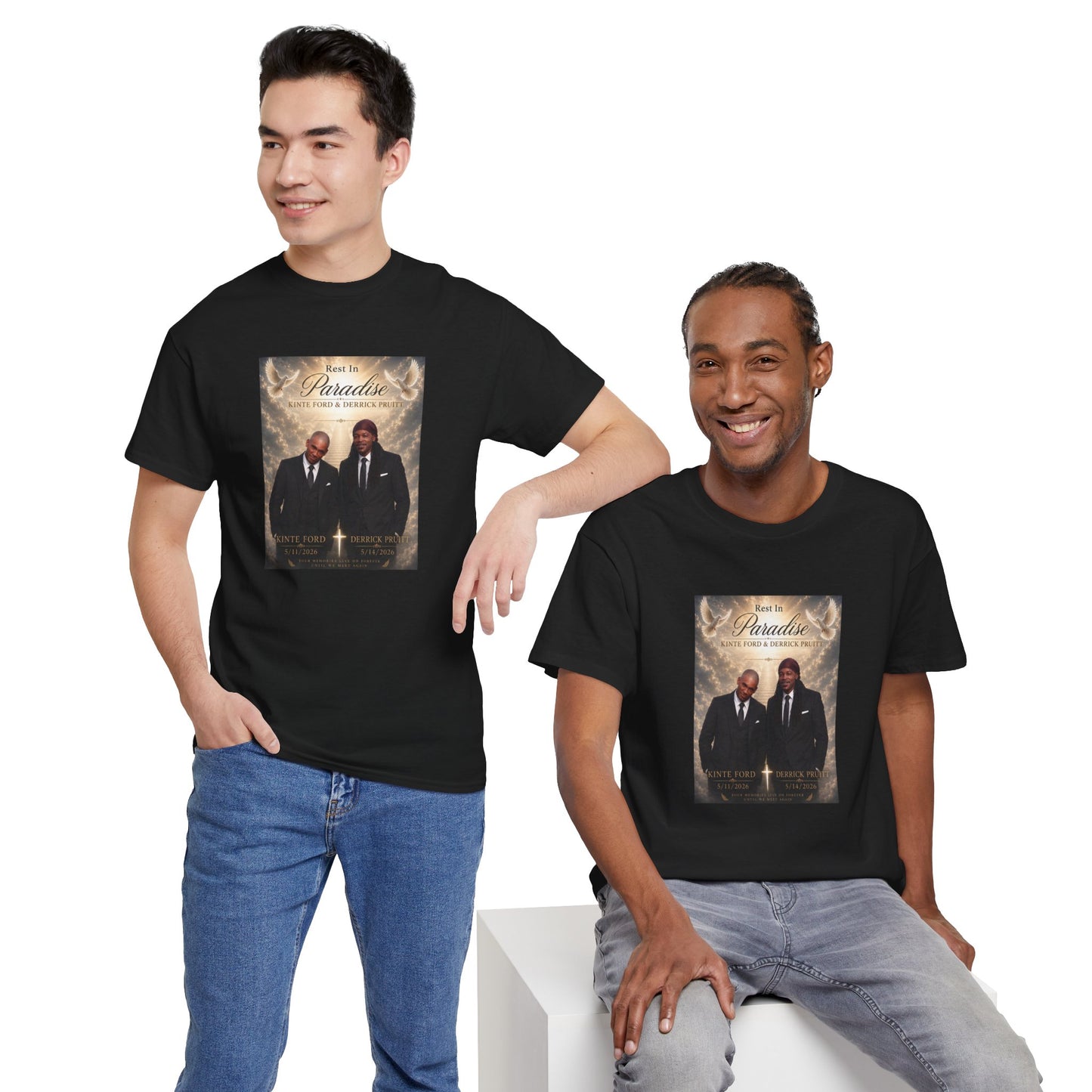 Memorial Tribute Tee — "Rest in Paradise" Funeral Remembrance Shirt