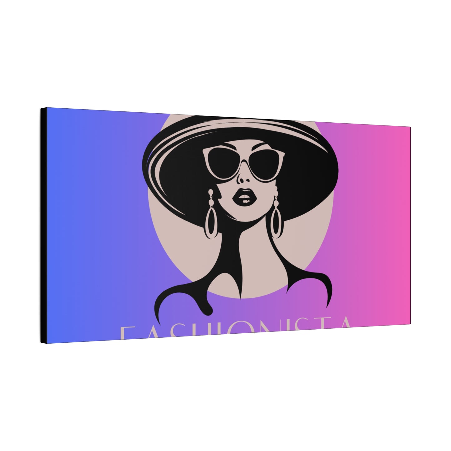 Fashionista Matte Canvas Wall Art, chic home decor, stylish gift for fashion lovers, wall decor, modern art piece, unique artwork
