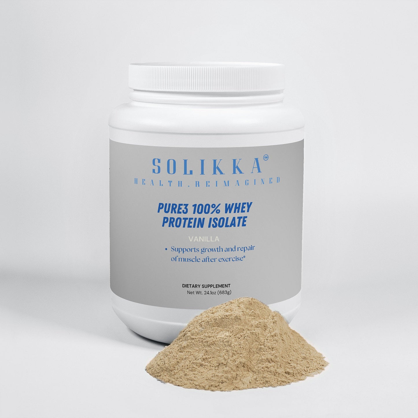 Pure-3 100% Whey Protein Isolate (Vanilla)-2