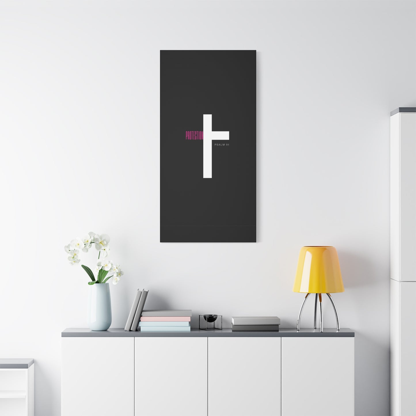 Faith-Inspired Canvas Print - Psalm 91, Home Decor, Wall Art, Christian Gift, Inspirational Decoration