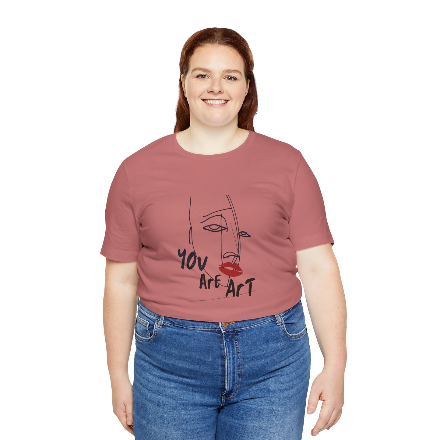 Artistic Expression Unisex Tee - You Are Art, Creative Gift, Casual Wear, Modern Design, Art Lover's Shirt