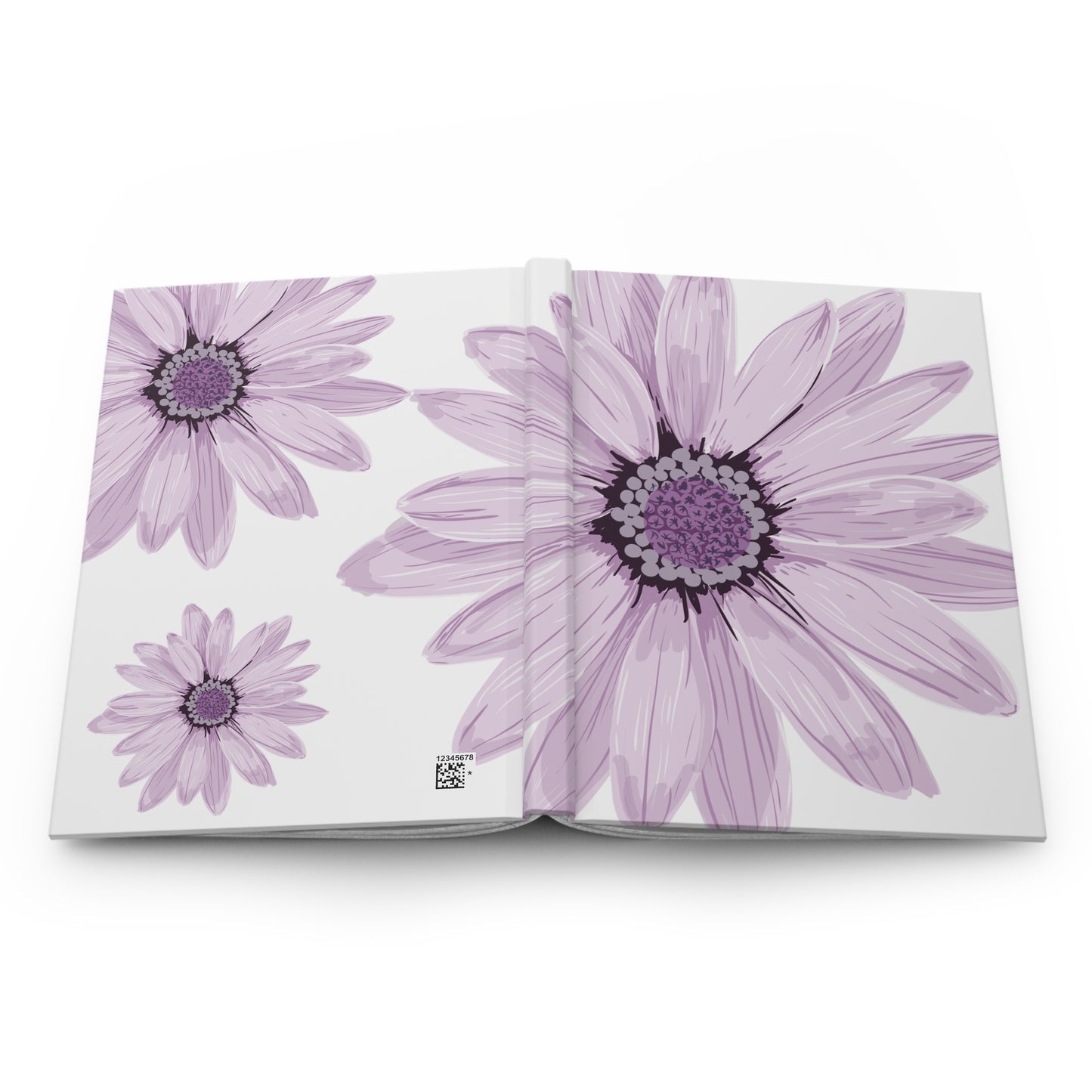 Elegant Floral Hardcover Journal, Personalized Gift, Writing Notebook, Doodle Diary, Graduation Gift, Floral Art