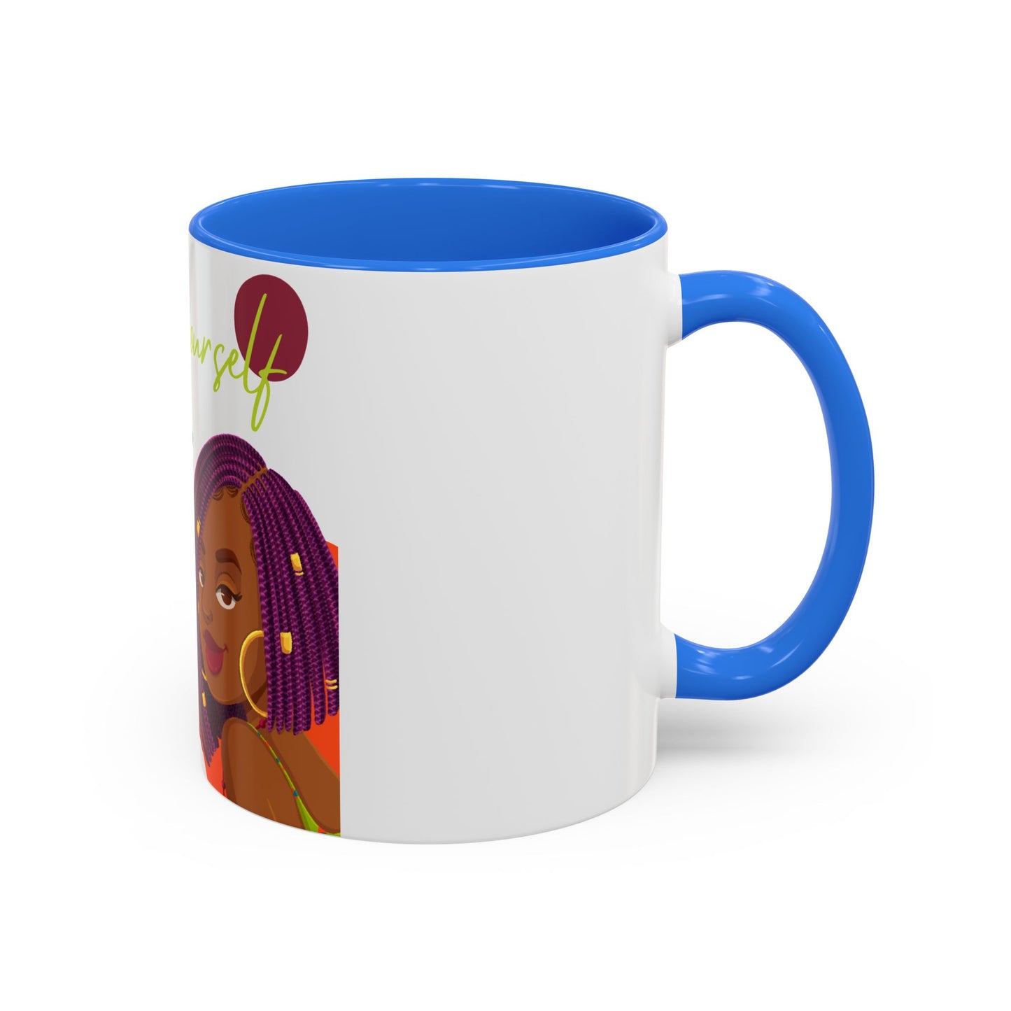 Colorful Be Yourself Mug, Inspirational Coffee Cup, Gift for Friends, Empowerment Mug, Unique Art Mug, Perfect for Birthdays