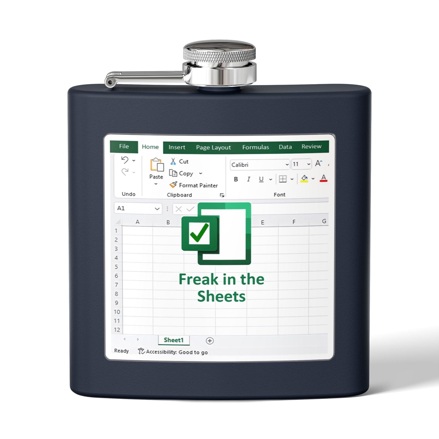 Funny Stainless Steel Flask, Freak in the Sheets Gift, Office Party Accessory, Groomsmen Gift, Unique Drinkware