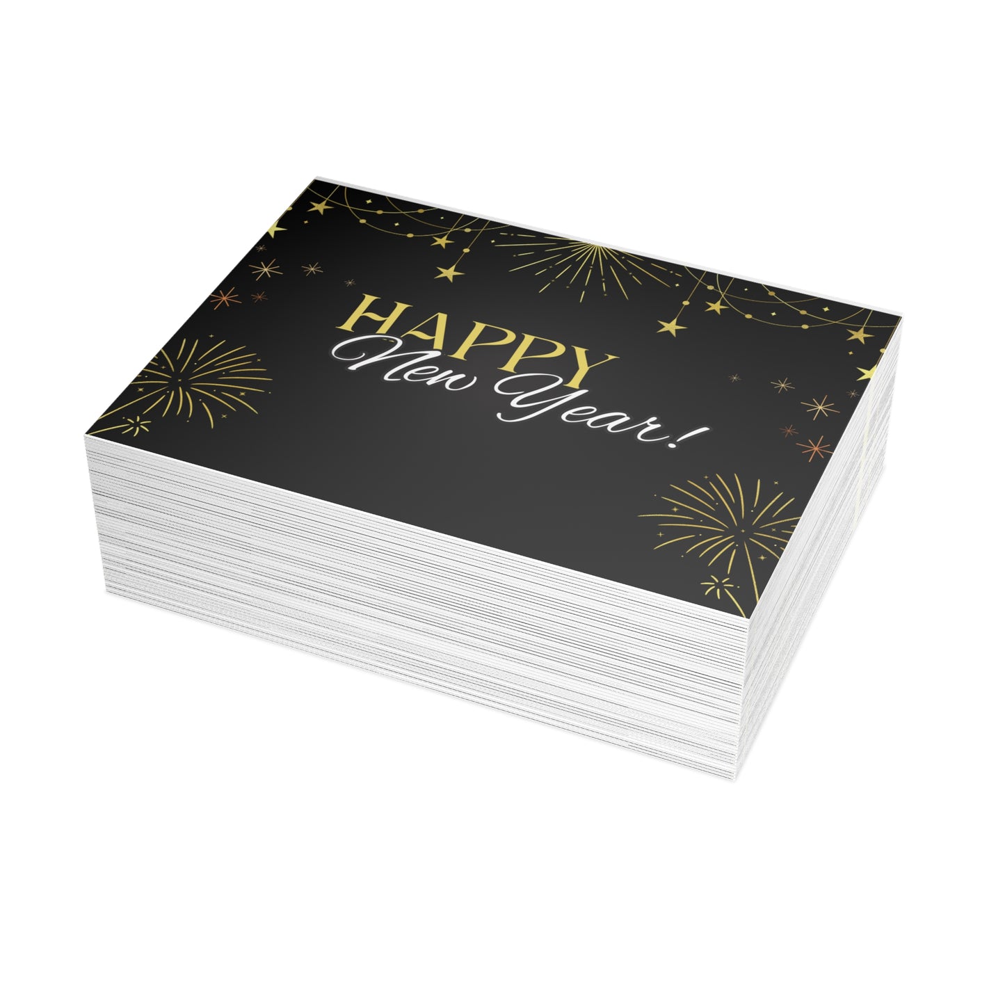Stylish New Year Greeting Cards - Festive Holiday Stationery for Celebrations, Invitations, Gift Cards, and Special Occasions