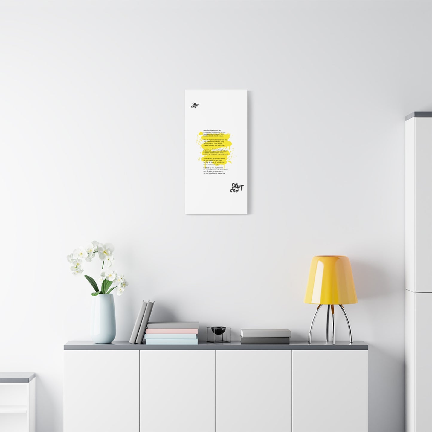 Inspirational Canvas Wall Art, Motivational Decor, Positive Quote, Home Office Wall Hanging, Unique Gift Idea, Modern Art Print
