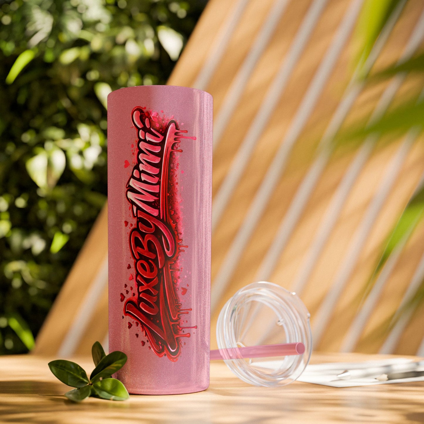 Skinny Tumbler – 'Lake & Lemons' Red Script 20oz Insulated Straw Tumbler