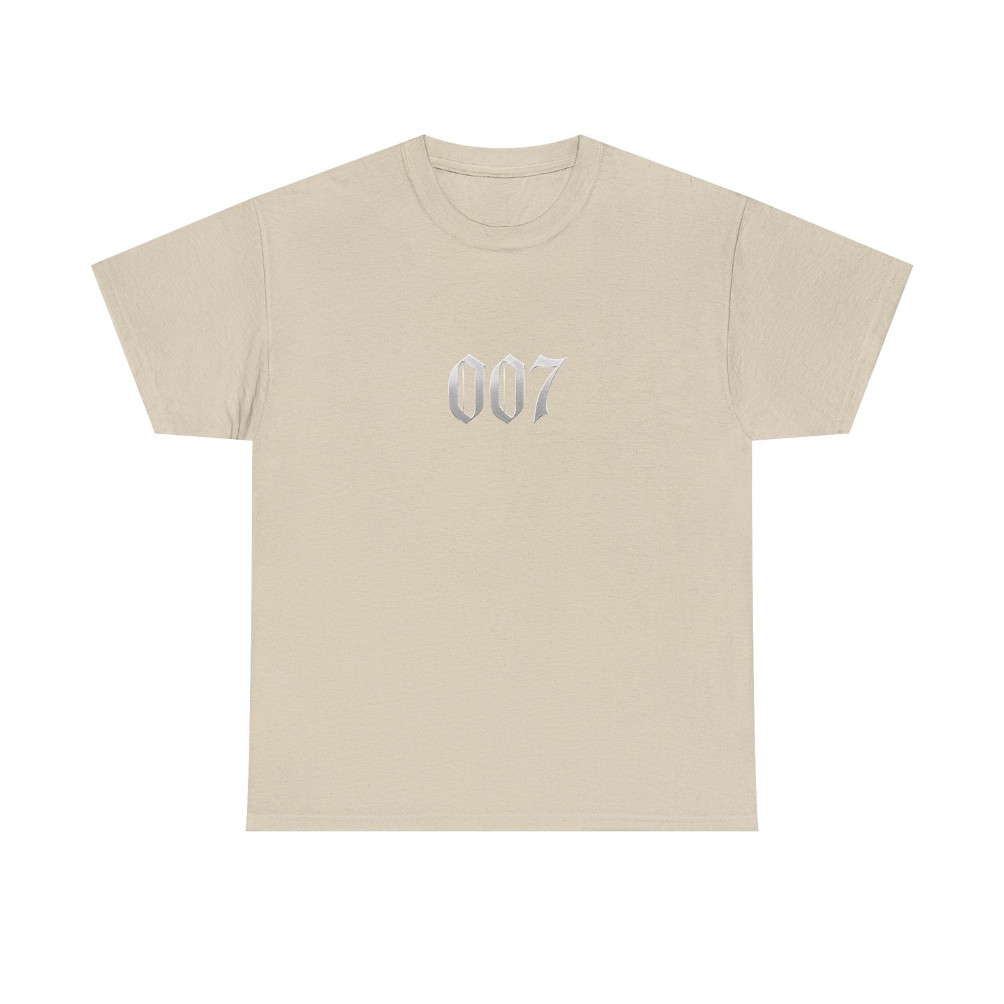 007 Graphic Tee — Subtle Spy Number Chest Print