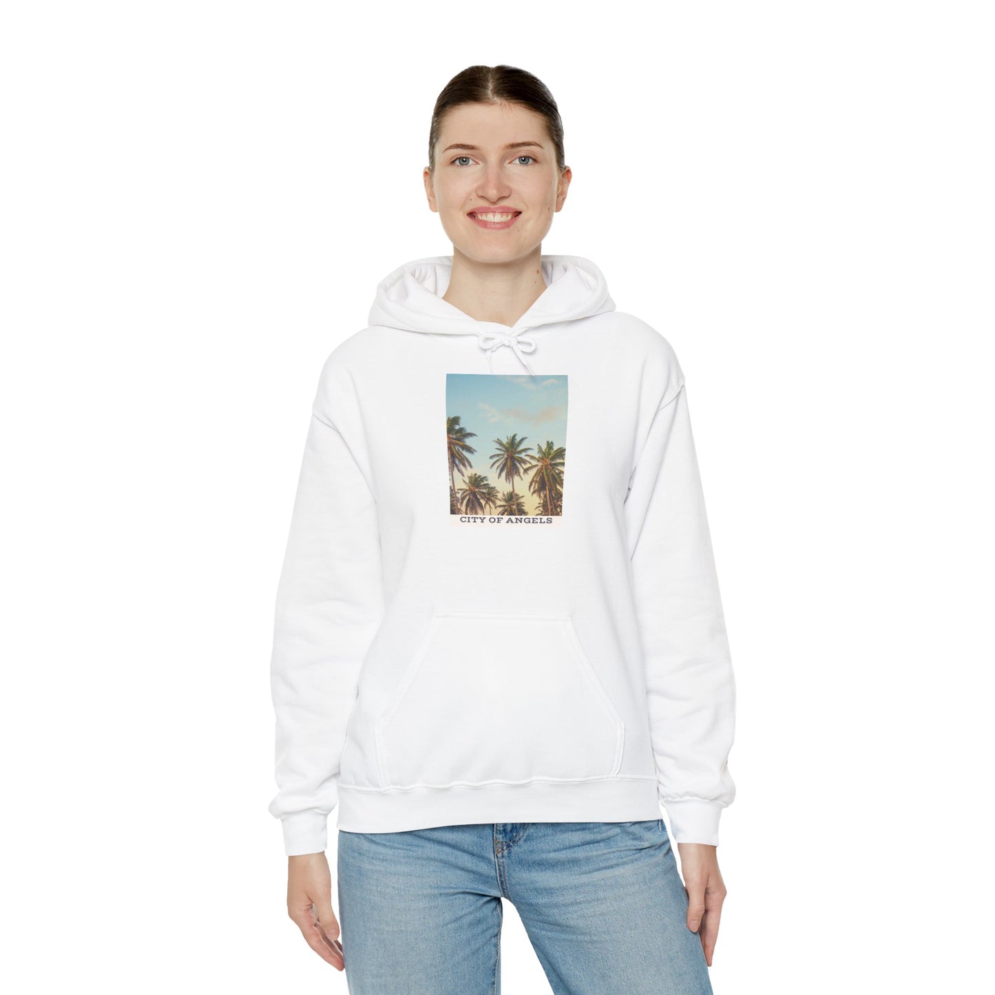 California Palm Trees Hoodie, Unisex Sweatshirt, Coastal Style Apparel, Summer Vibes Gift, Vacation Wardrobe Essential