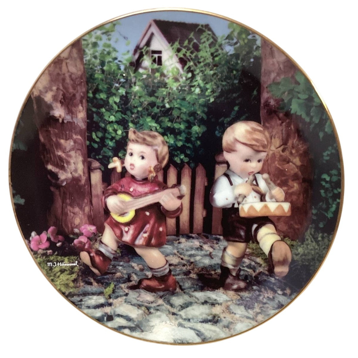 Vintage 1989 Danbury Mint Hummel Private Parade Collectible Ceramic Plate