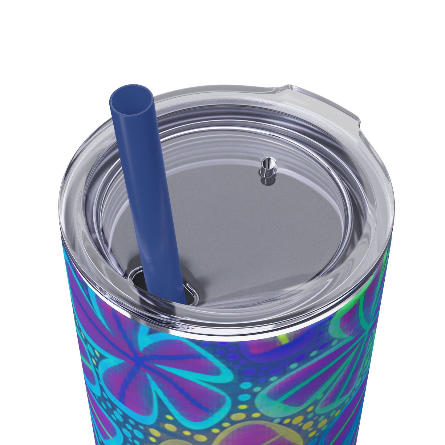 Pastel Butterfly Tumbler, 20oz Drinkware, Spring Decor, Cute Gift for Her, Eco-Friendly Cup, Floral Water Bottle