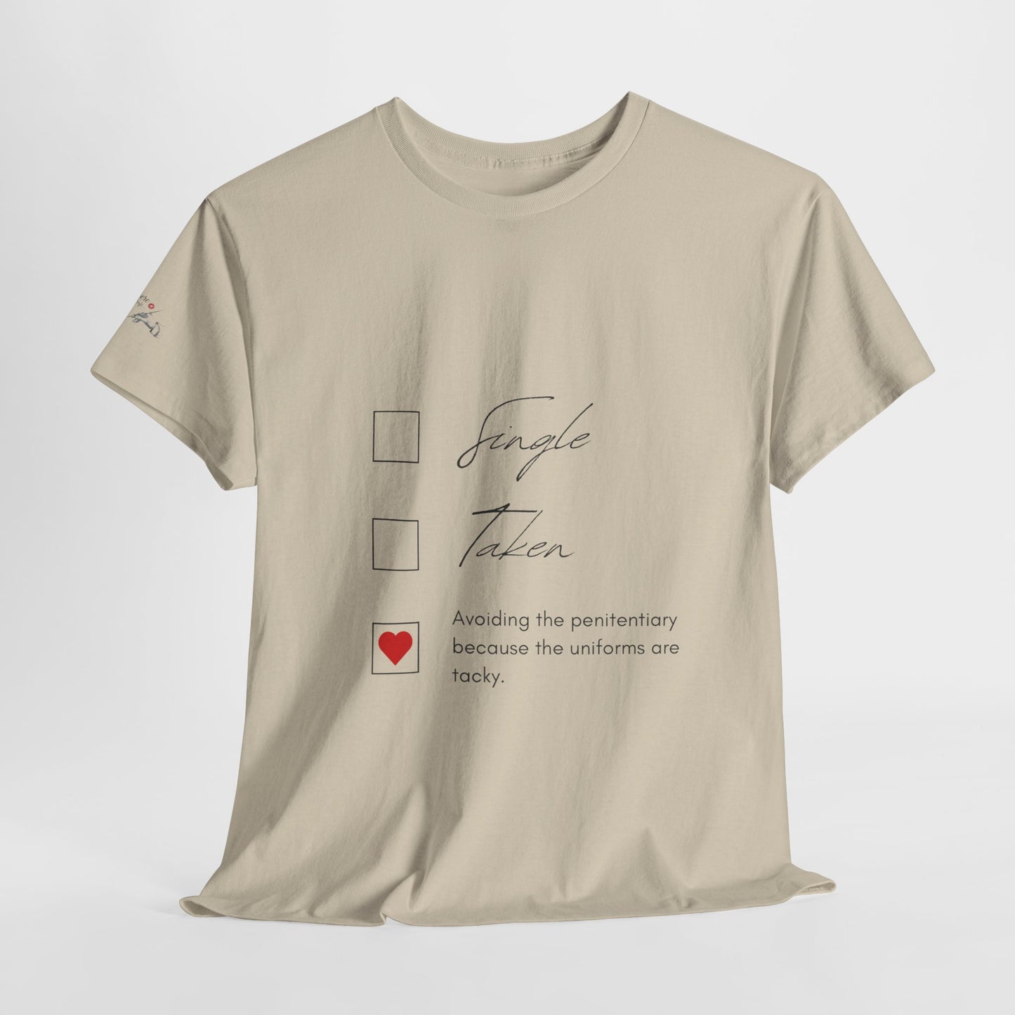 Single Taken Avoiding the Pen Play Where It's Safe T-Shirt Unisex Heavy 100% Cotton Tee