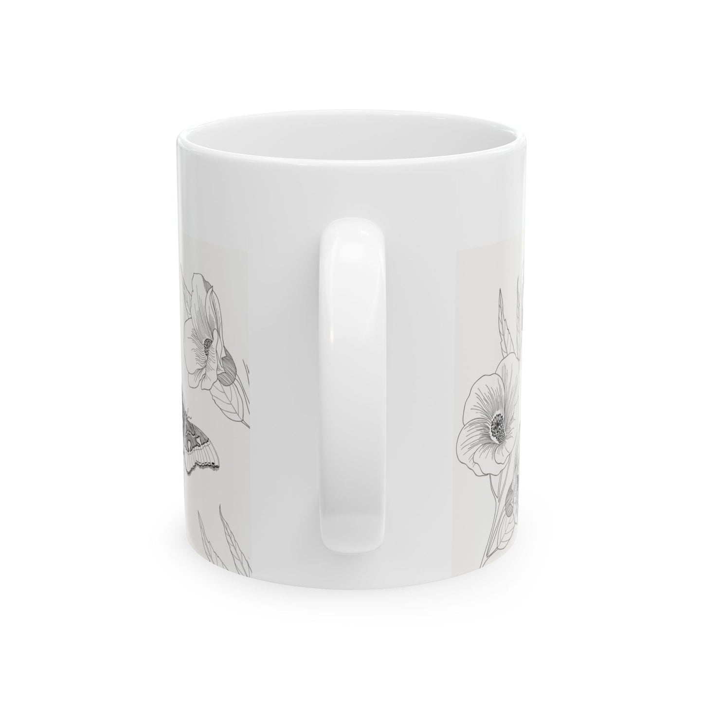 Inspirational Ceramic Mug with Psalm 91:11 Design, Gift for Friends, Home Decor, Tea & Coffee Lovers, Inspirational Quote