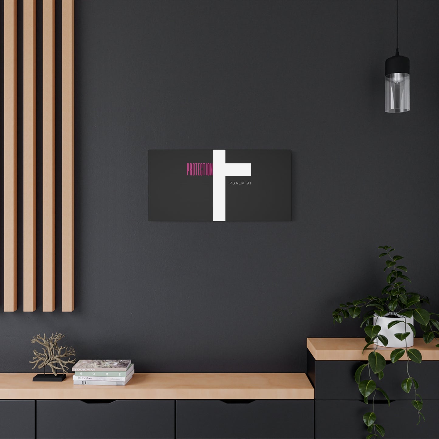 Faith-Inspired Canvas Print - Psalm 91, Home Decor, Wall Art, Christian Gift, Inspirational Decoration