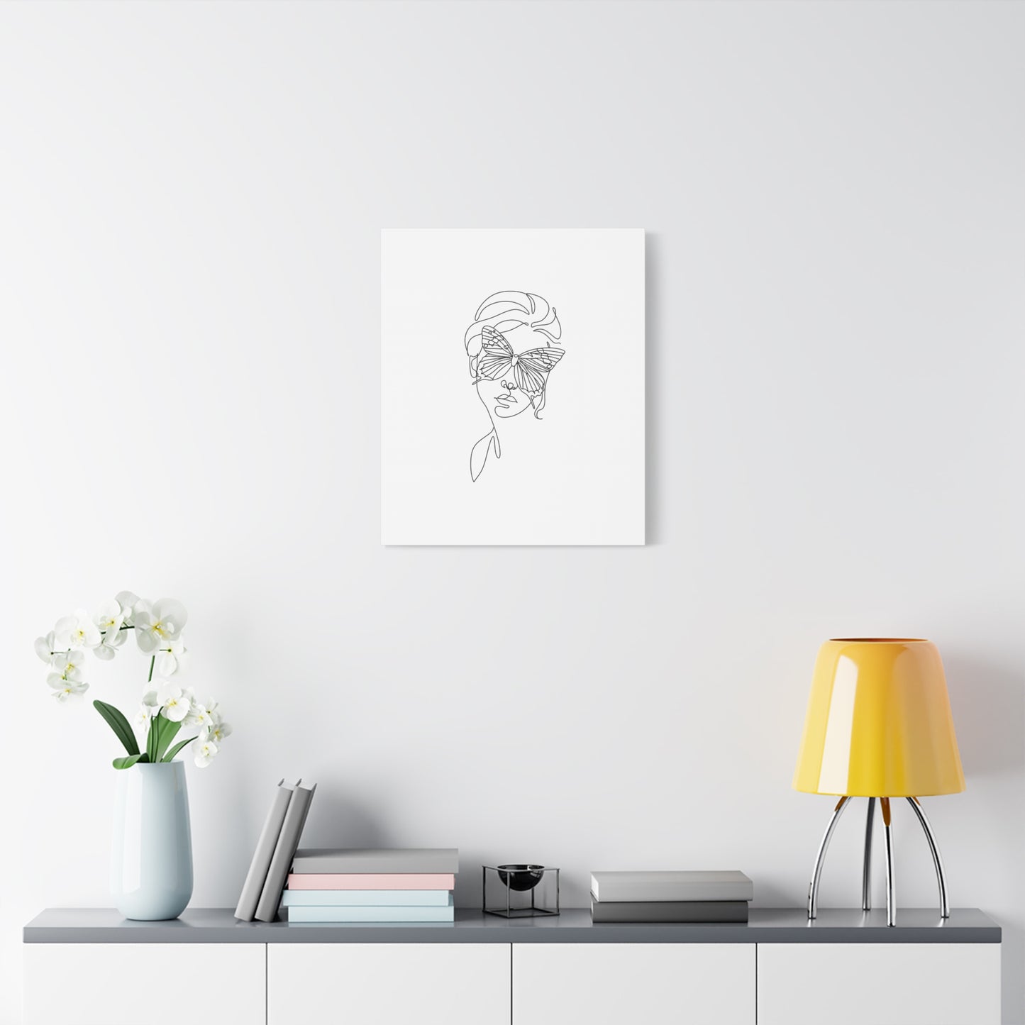 Minimalist Butterfly Canvas Art, Modern Home Decor, Gift for Nature Lovers, Wall Art for Women, Inspirational Wall Art