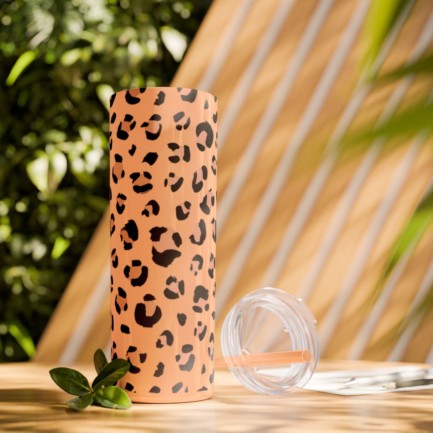 Chic Cheetah Print Tumbler, Trendy Travel Mug, Animal Print Water Bottle, Perfect Gift for Her, Stylish Beverage Container