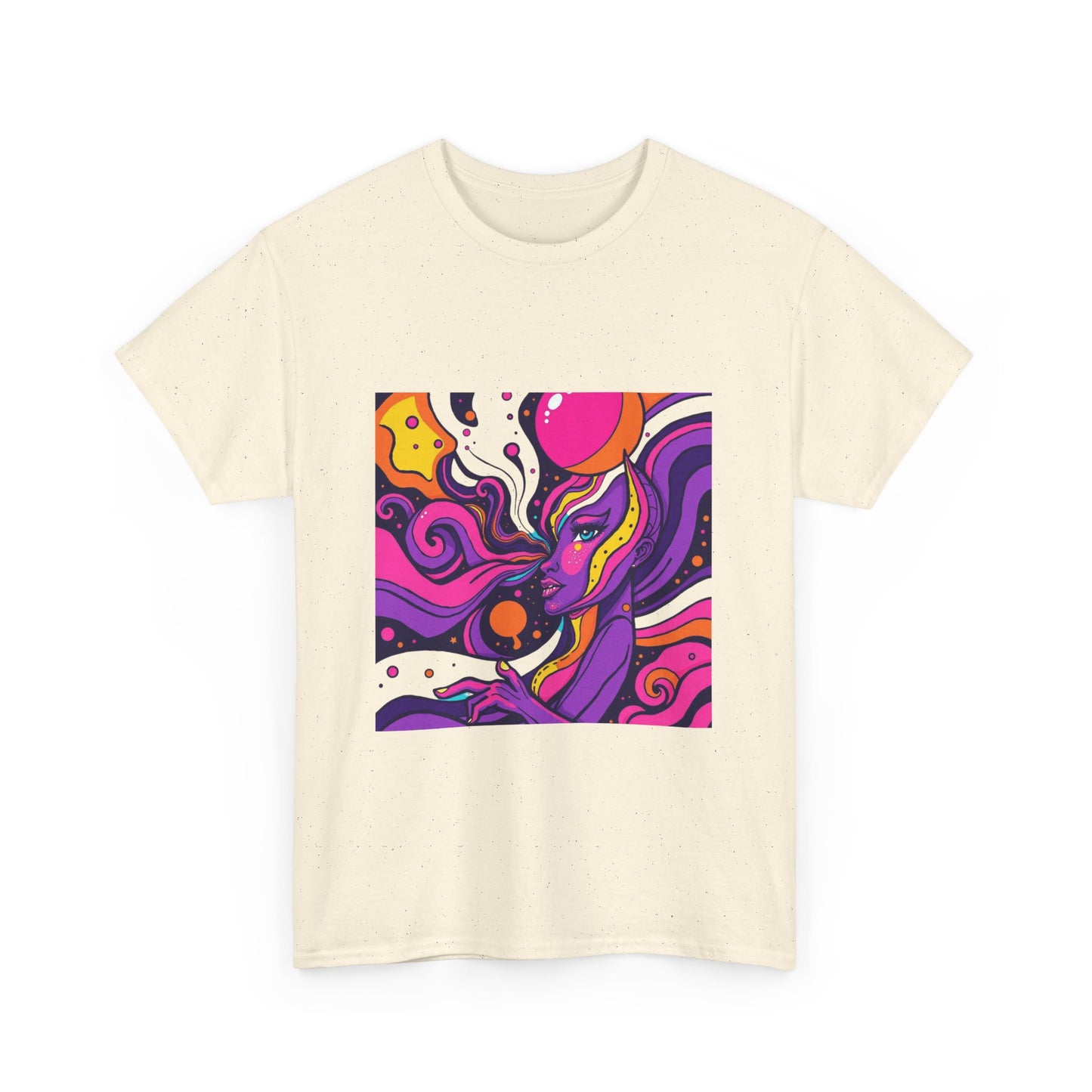 Vibrant Psychedelic Art Tee, Bohemian Graphic T-Shirt, Unisex Cotton Tee, Fashionable Casual Wear, Perfect Gift for Art Lovers