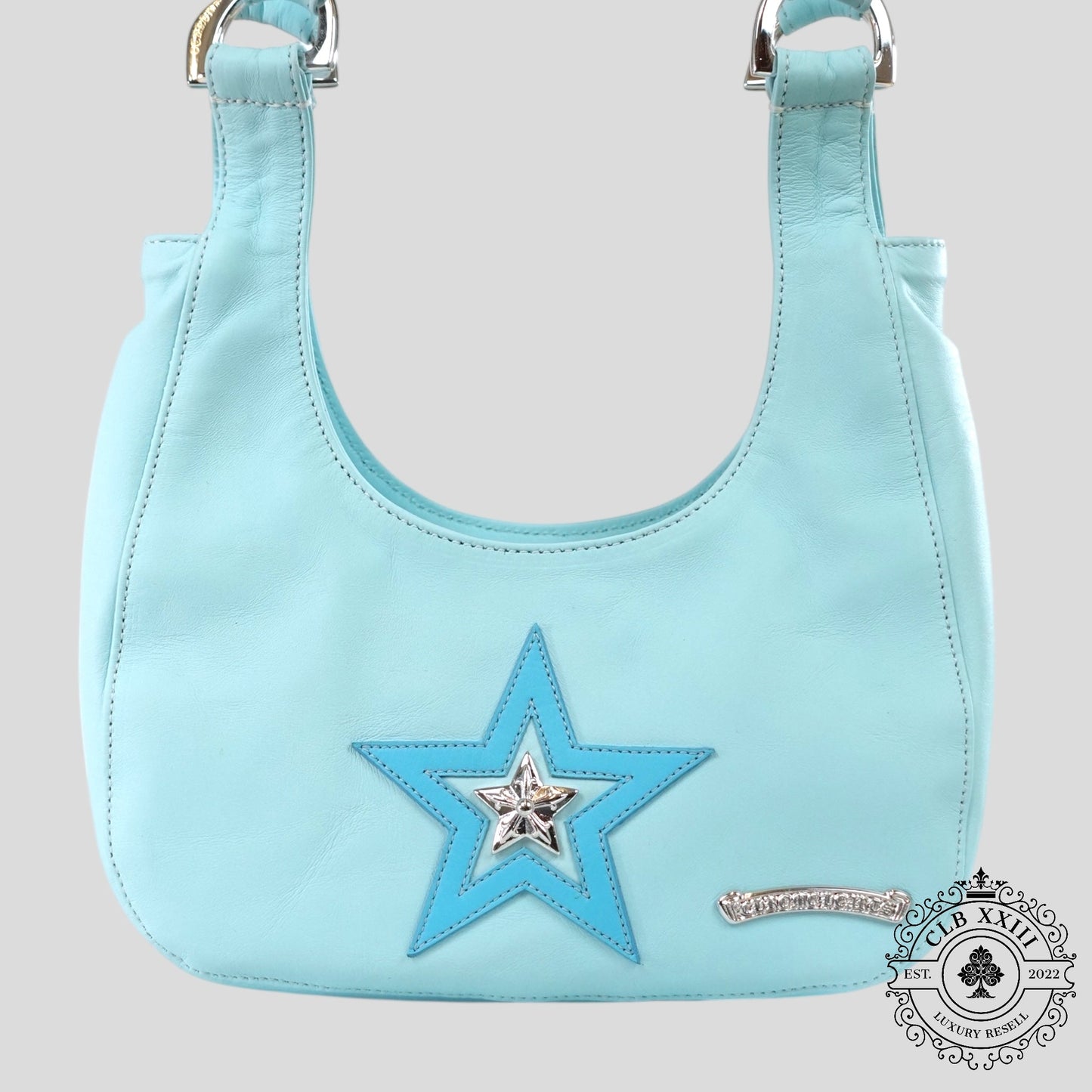 Chrome Hearts Star Patch Nip & Tuck Bag in Blue