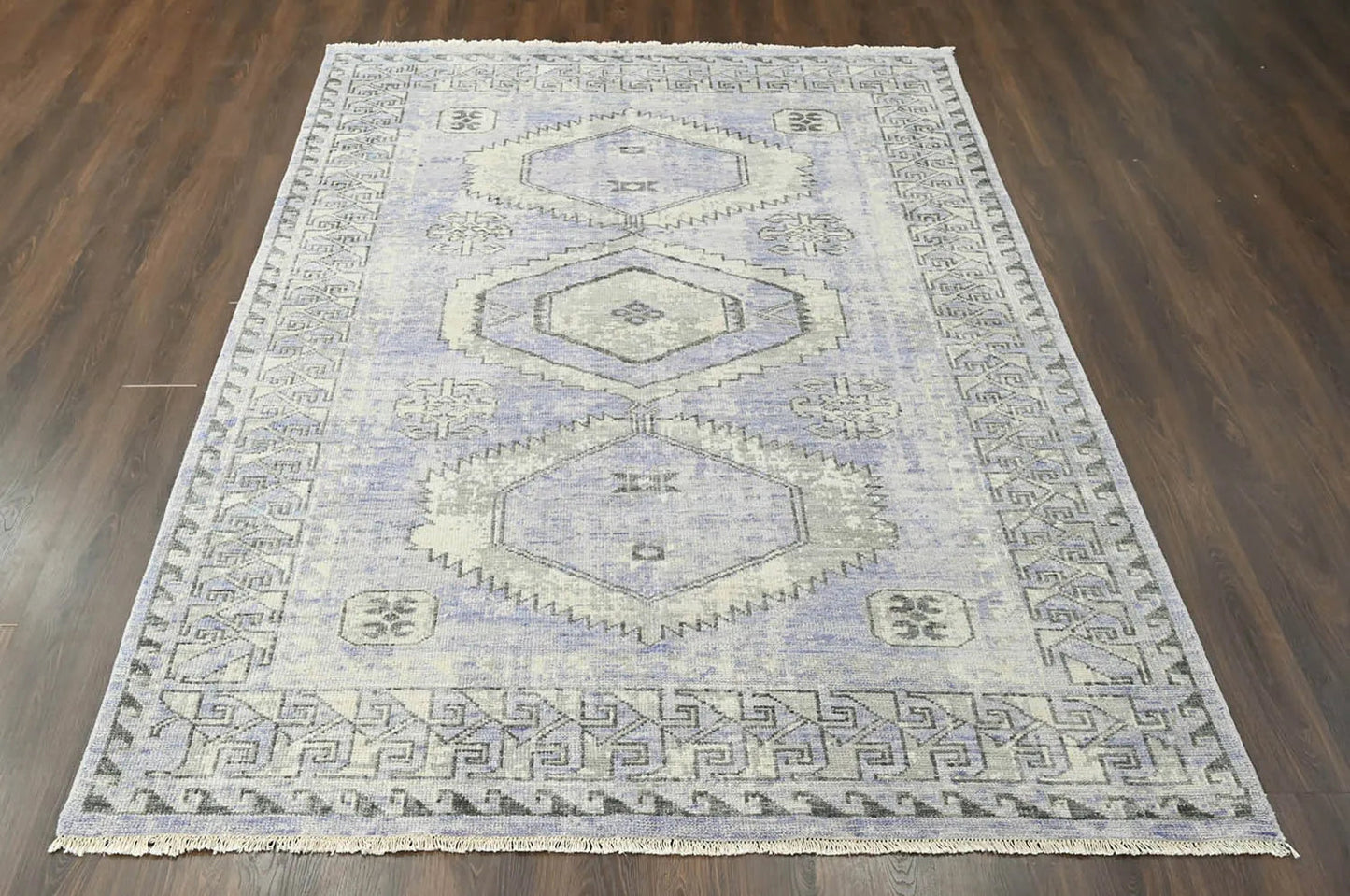 Multi Size Gray, Lavender Hand Knotted 100% Wool Turkish Oushak Traditional Oriental Area Rug-2