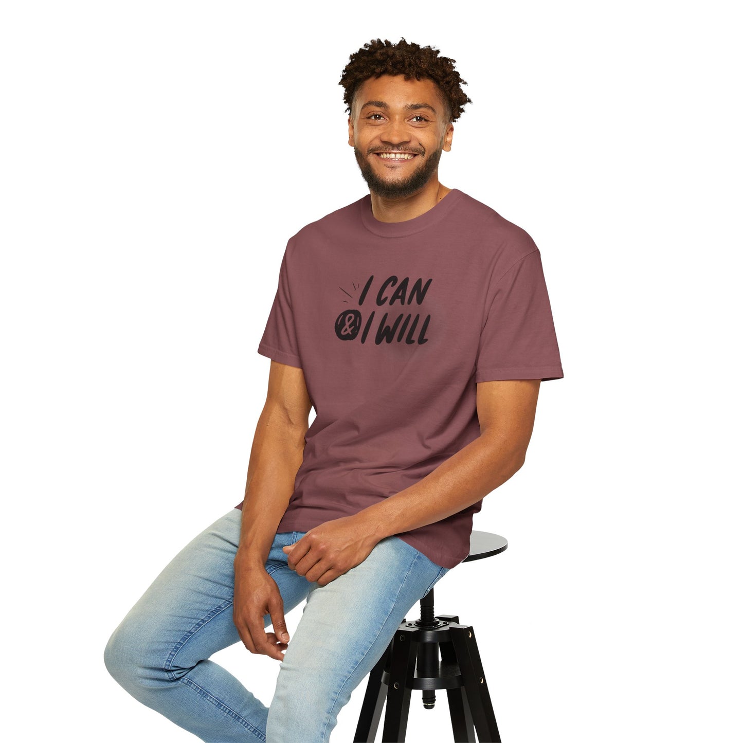 Motivational T-Shirt - Unisex Garment-Dyed Tee, Inspiring Quote, Gift for Friends, Workout Gear, Positive Affirmation Apparel