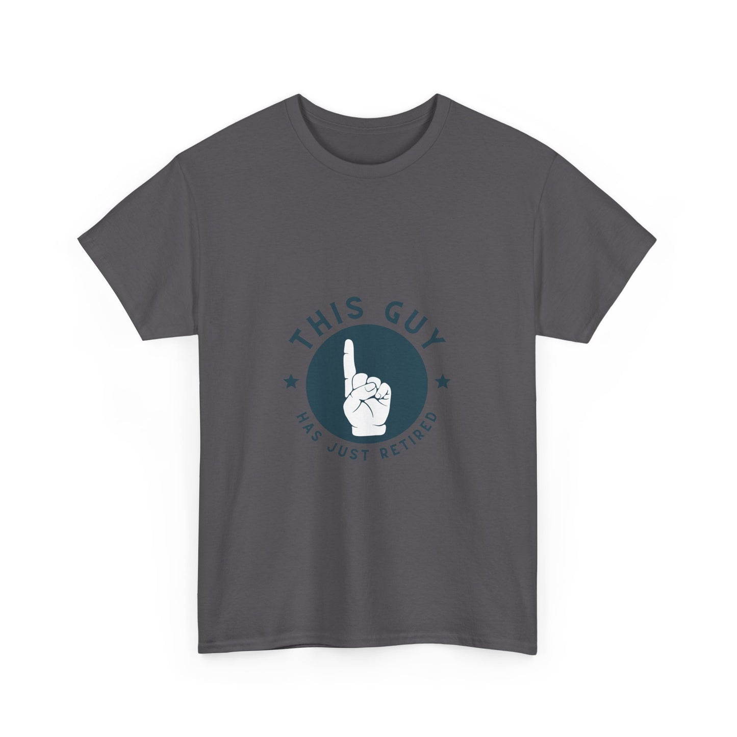 This Guy Has Just Retired Retirement Celebration Unisex Heavy Cotton Tee | Funny Gift for Retirees, Casual Wear, Retirement Party, Humor Shirt, Comfy Gift Idea