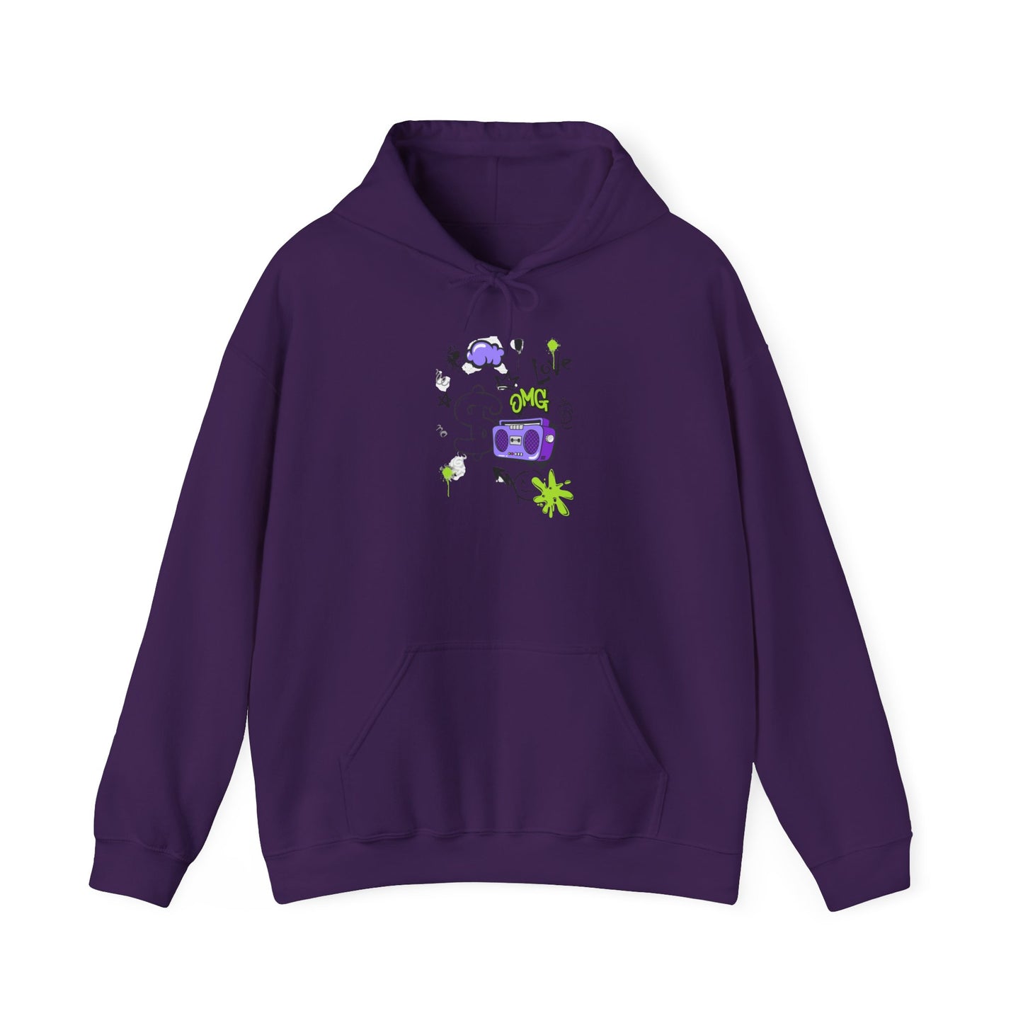 Love Music-Inspired Unisex Heavy Blend™ Hooded Sweatshirt – Cozy, Creative Vibes for All Occasions