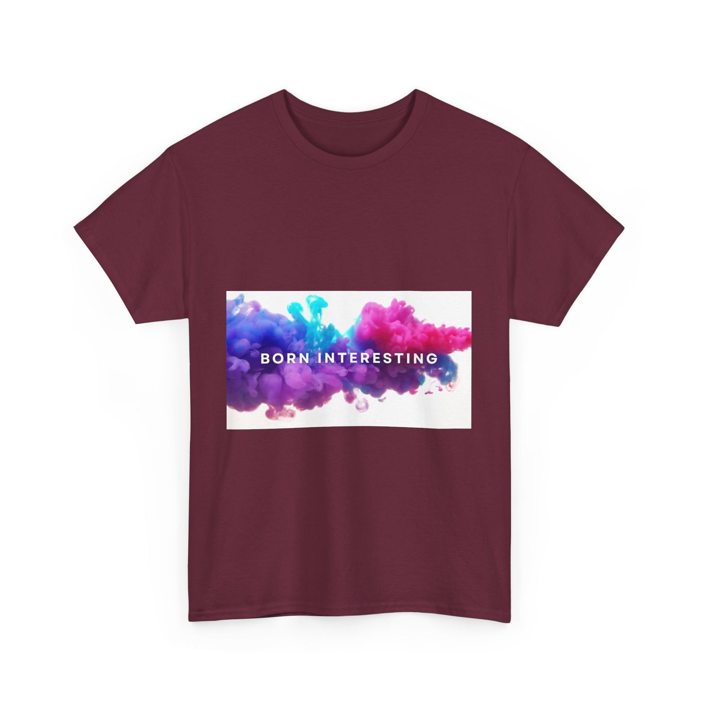 Unisex Cotton Tee – 'Born Interesting' Graphic Shirt, Casual Wear, Gift Idea, Trendy Tee, Daily Wear, Art-Inspired Shirt