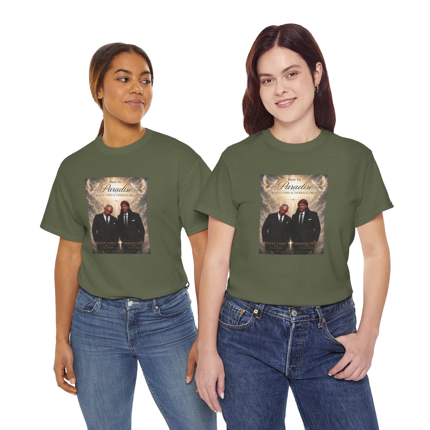Memorial Tribute Tee — "Rest in Paradise" Funeral Remembrance Shirt
