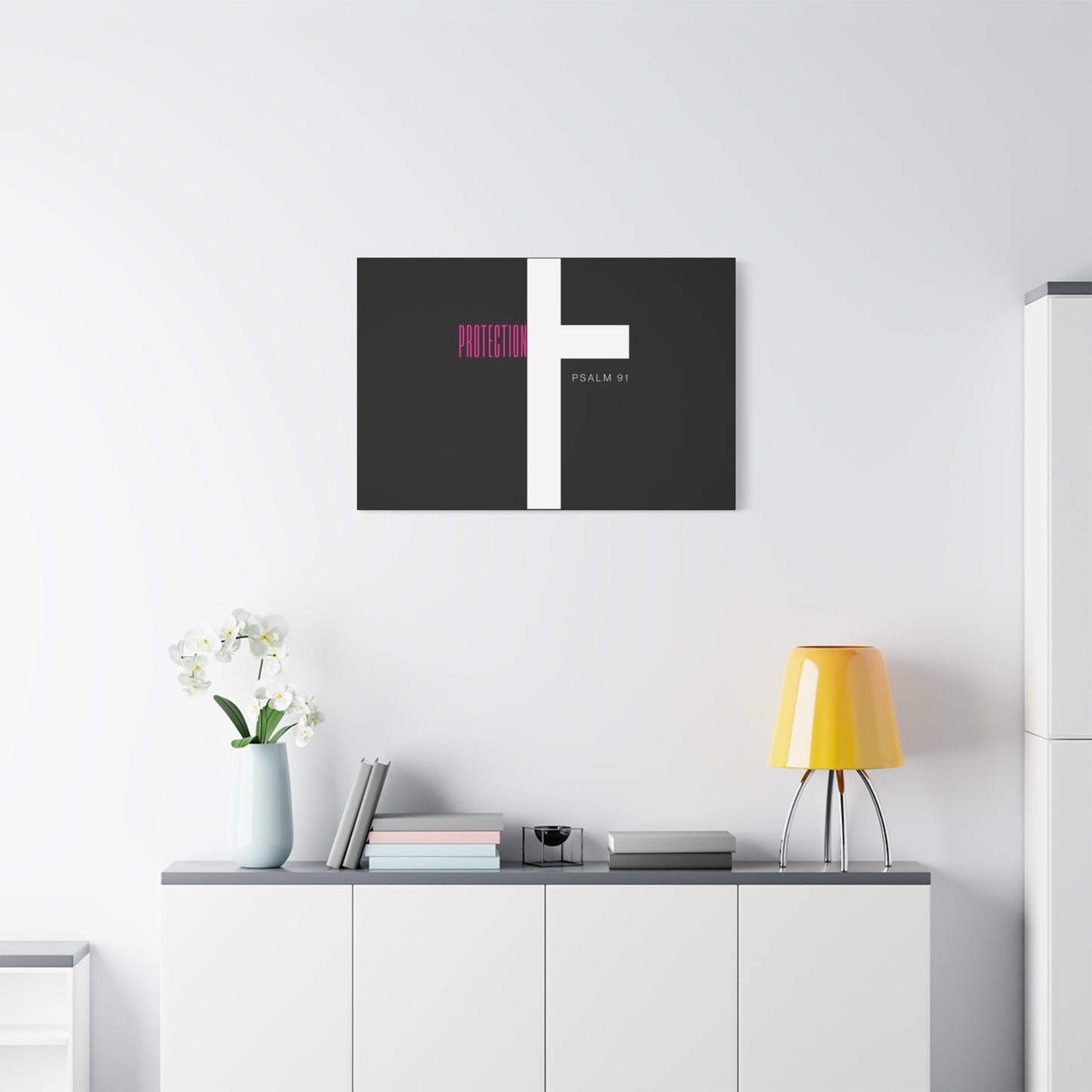 Faith-Inspired Canvas Print - Psalm 91, Home Decor, Wall Art, Christian Gift, Inspirational Decoration