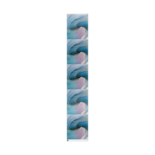 Ocean Wave Wrapping Paper, Vibrant Gift Wrap for Birthdays, Holidays, Crafting, Eco-Friendly, Unique Gift Presentation